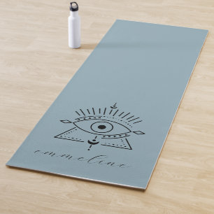 Mat de yoga personalizado de ojos místicos