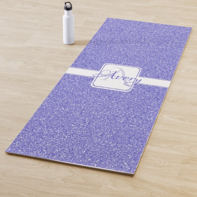 Mat de yoga personalizado Purpurina morado (In situ)