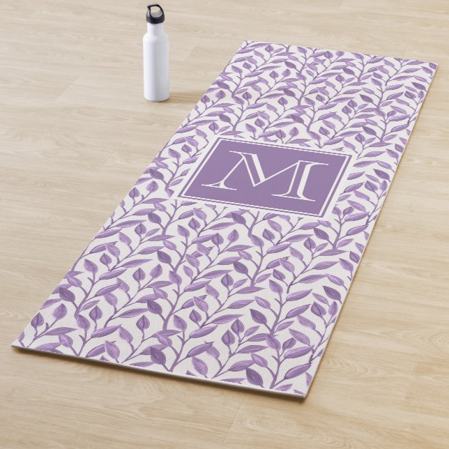 Mat de Yoga Purple Leaves Personalizadas (In situ)
