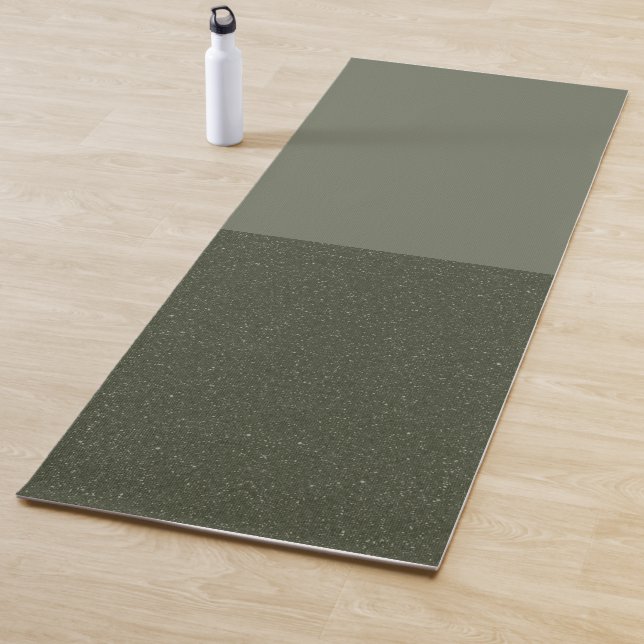 Mat de yoga verde moderno Moss Green - Personaliza (In situ)