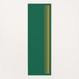 Mat de yoga verde y Naranja