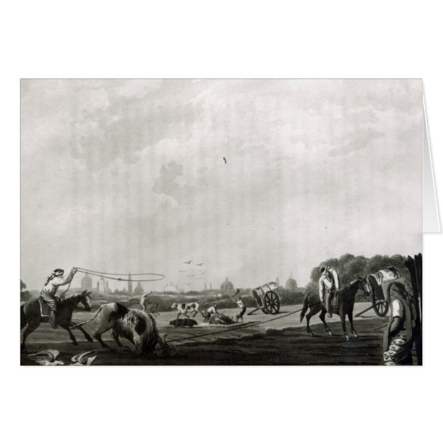 Matadero del sur grabado por Maile y (Anverso (Horizontal))