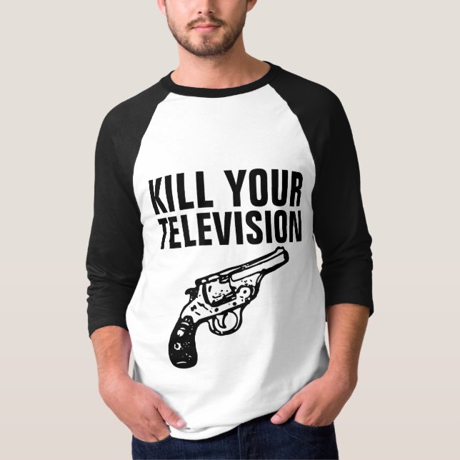 MATAR TUS Camisetas TELEVISOAnti-TV (Anverso)