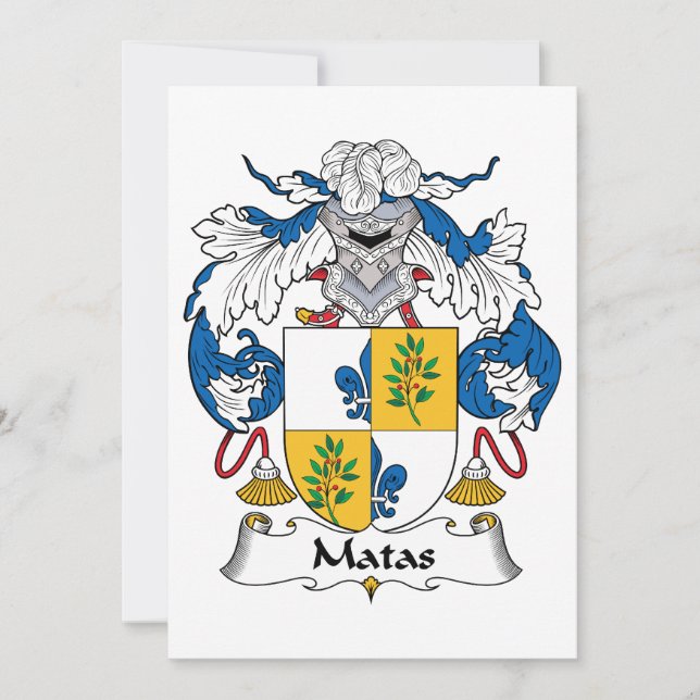 Matas Family Crest (Anverso)