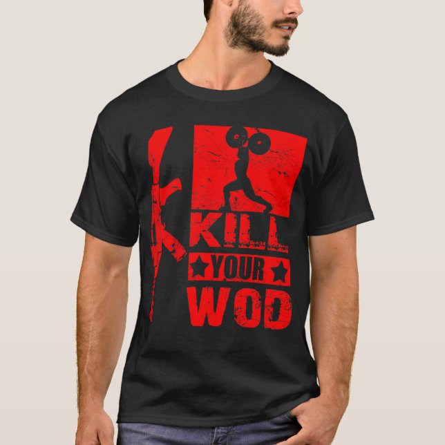 Mate a su WOD - camiseta de AK47 de los hombres (Anverso)