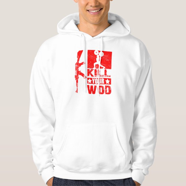 Mate a su WOD - sudadera con capucha de AK47 de (Anverso)