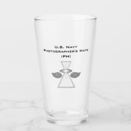 Mate del fotógrafo (PH) con alas Tumbler de vidrio