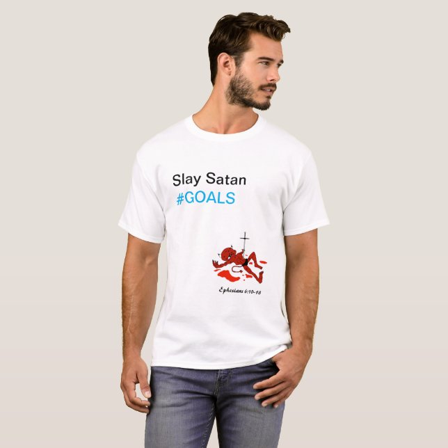 Mate el #GOALS de Satan - camiseta unisex (Anverso completo)