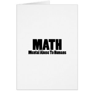 Matemáticas. Abuso mental en seres humanos