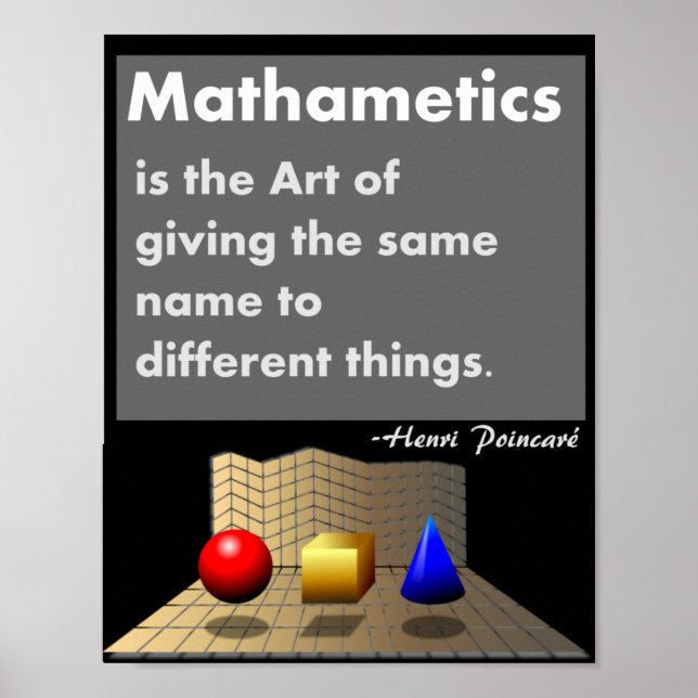 Matemáticas arte Poster (Frente)