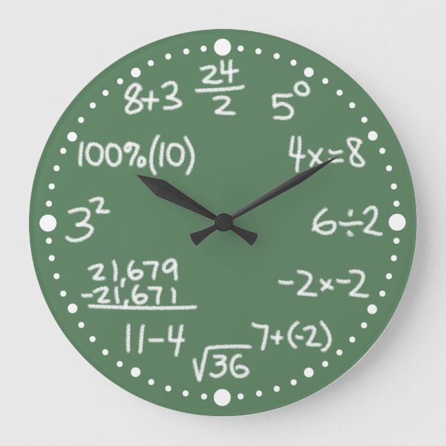 Matemáticas Ecuaciones matemáticas Reloj con Minut (Anverso)