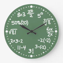 Matemáticas Ecuaciones Matemáticas Reloj Versión D