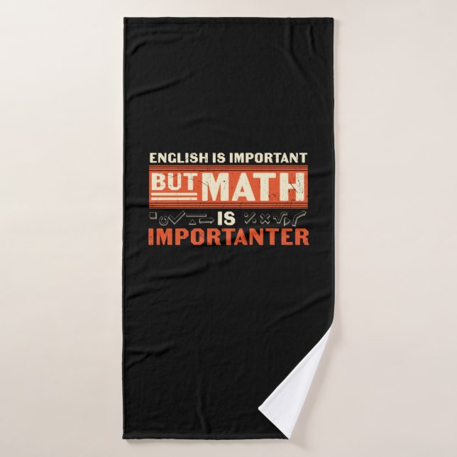 Matemáticas Es Importante (Toalla de baño)