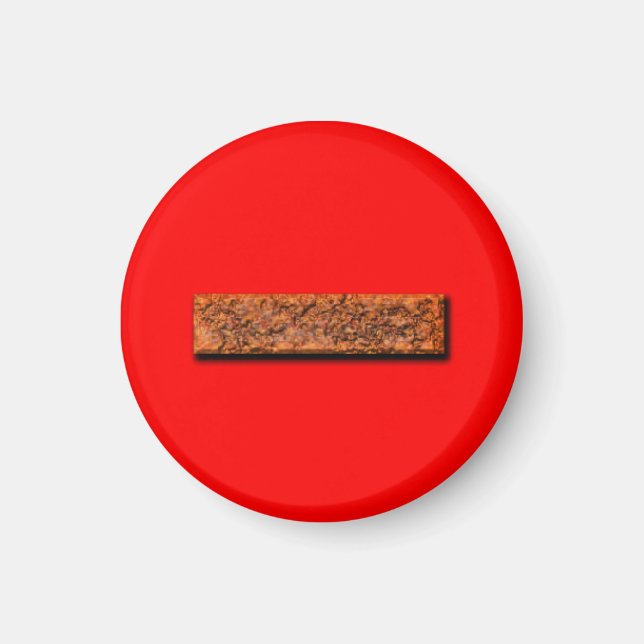 Matemáticas menos enseñanza de Rótulo o imán de ay (Frente)