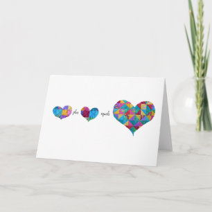 "Matemáticas tarjeta del corazón"