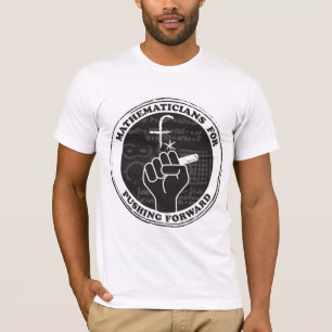 Matemáticos para empujar camisetas hacia adelante