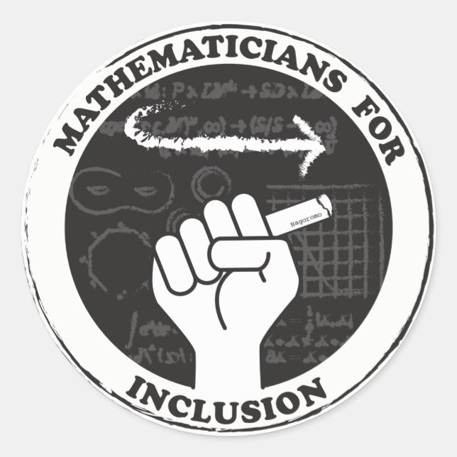 Matemáticos para pegatinas de inclusión (Anverso)