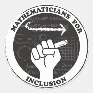 Matemáticos para pegatinas de inclusión