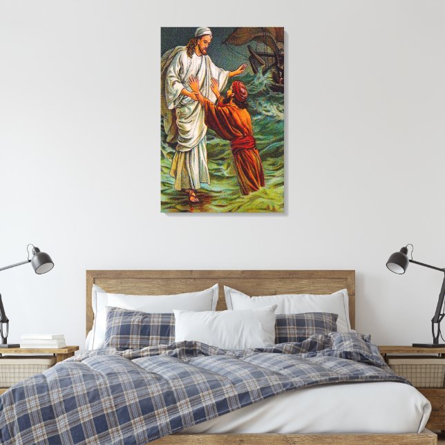 Mateo 14:28-33 Señor, Salven el lienzo (Insitu(Dormitorio))