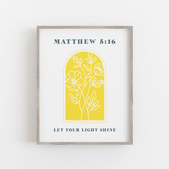 Mateo 5:16 Deja que tu luz brille arte cristiano (Subido por el creador)