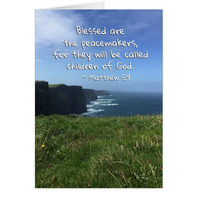 Mateo 5:9 Bendecidos son los Pacificadores, Irland (Frente)