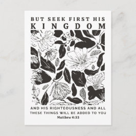 Mateo 6:33 “Buscad Primeramente Su Reino” Tarjeta 