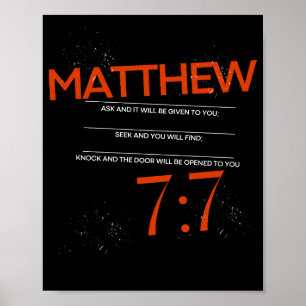 Mateo 7:7 Preguntar, buscar, tocar arte de las esc