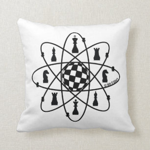 materia del ajedrez, almohada del átomo del