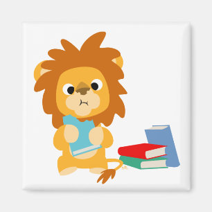 Materia en que pensar imán del dibujo animado