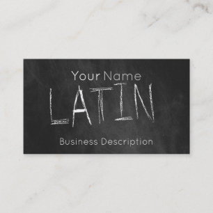 Materia escolar - Tarjeta de presentación