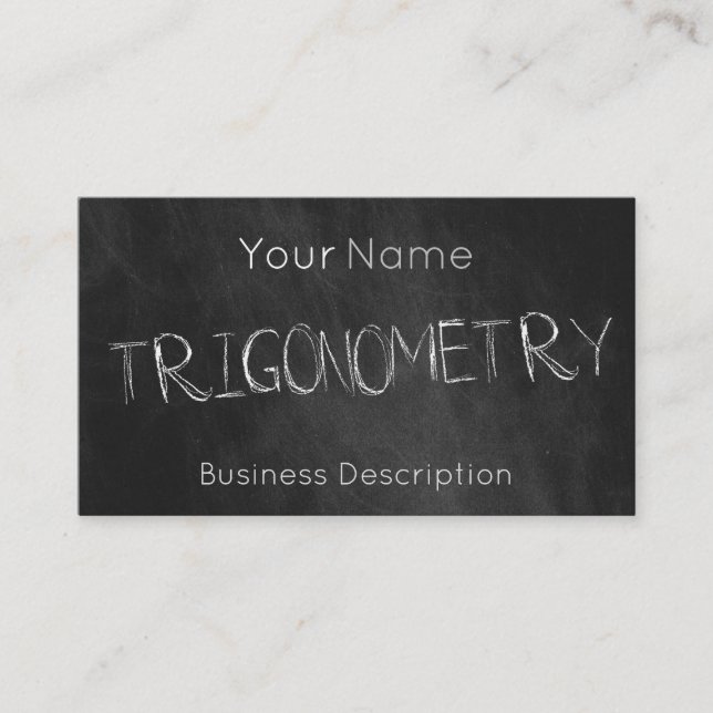 Materia escolar - Tarjeta de presentación (Anverso)