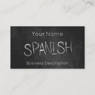 Materia escolar - Tarjeta de presentación