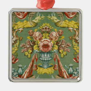 Materia textil con un adorno floral de repetición