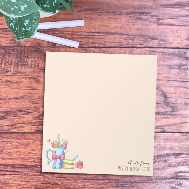 Material De Arte Libros Y Bloc De Notas Del Profes (Personalized teacher notepad
)
