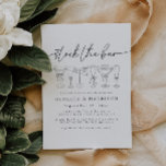 Material De Caligrafía La Invitación A La Ducha De<br><div class="desc">Se trata de una reserva en la que las parejas del bar duchan una invitación con hermosas bebidas acuáticas y un elegante frigorífico. // Para los artículos que coincidan, por favor visite la colección "STOCK THE BAR" en la tienda Sincerely By Nicole Zazzle. * Si te gusta este diseño pero...</div>