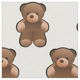Material de la tela de la impresión del oso de