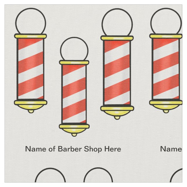 Material de tela de Personalizar de polo de barber (De cerca)