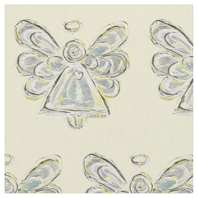 Material de tela del arte del ángel de la custodia (De cerca)
