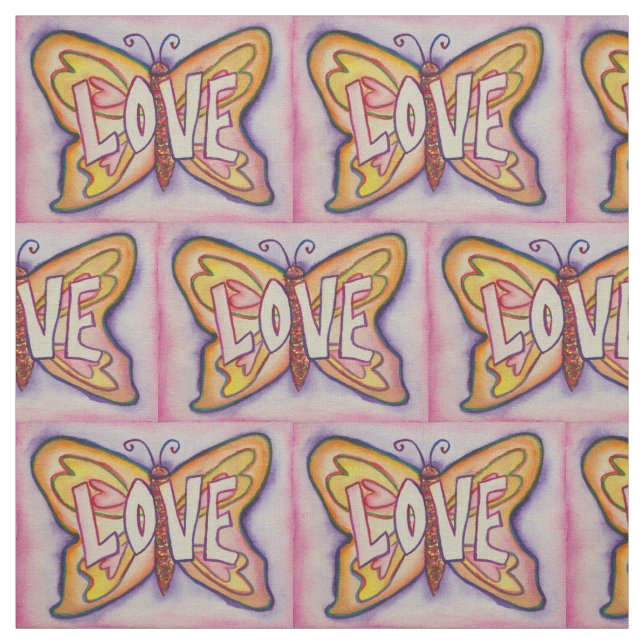 Material de tela Inspiradora de mariposa rosa de a (Retal)