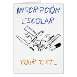 Material didáctico sobre la invitación a matricula