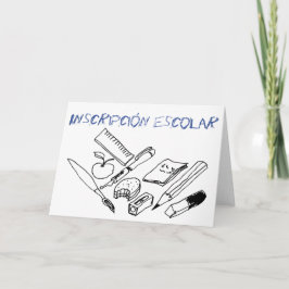 Material didáctico sobre la invitación a matricula