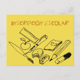 Material didáctico sobre la invitación a matricula