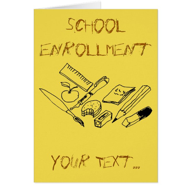 Material didáctico sobre la invitación a matricula (Frente)