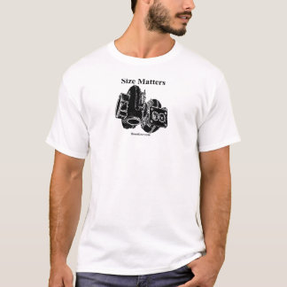 Materias del tamaño - camiseta del campanero