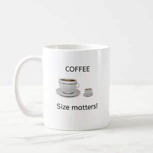 ¡Materias del tamaño del café! Taza de café