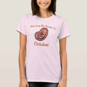 Maternidad, camiseta del mes de nacimiento