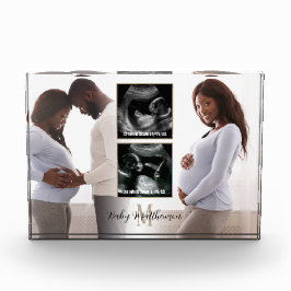 Maternidad Keepsake 4 fotos Monograma inicial