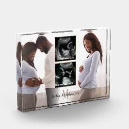 Maternidad Keepsake 4 fotos Monograma inicial