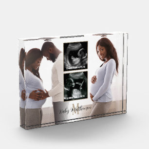 Maternidad Keepsake 4 fotos Monograma inicial