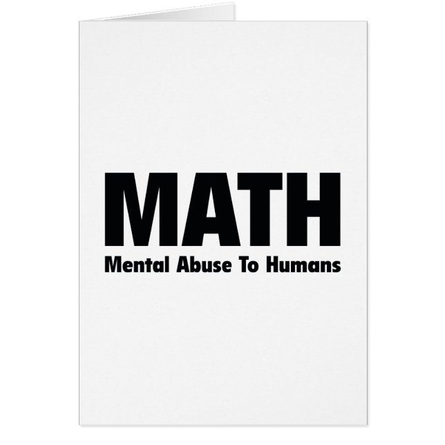 MATH Abuso Mental A Los Humanos (Frente)